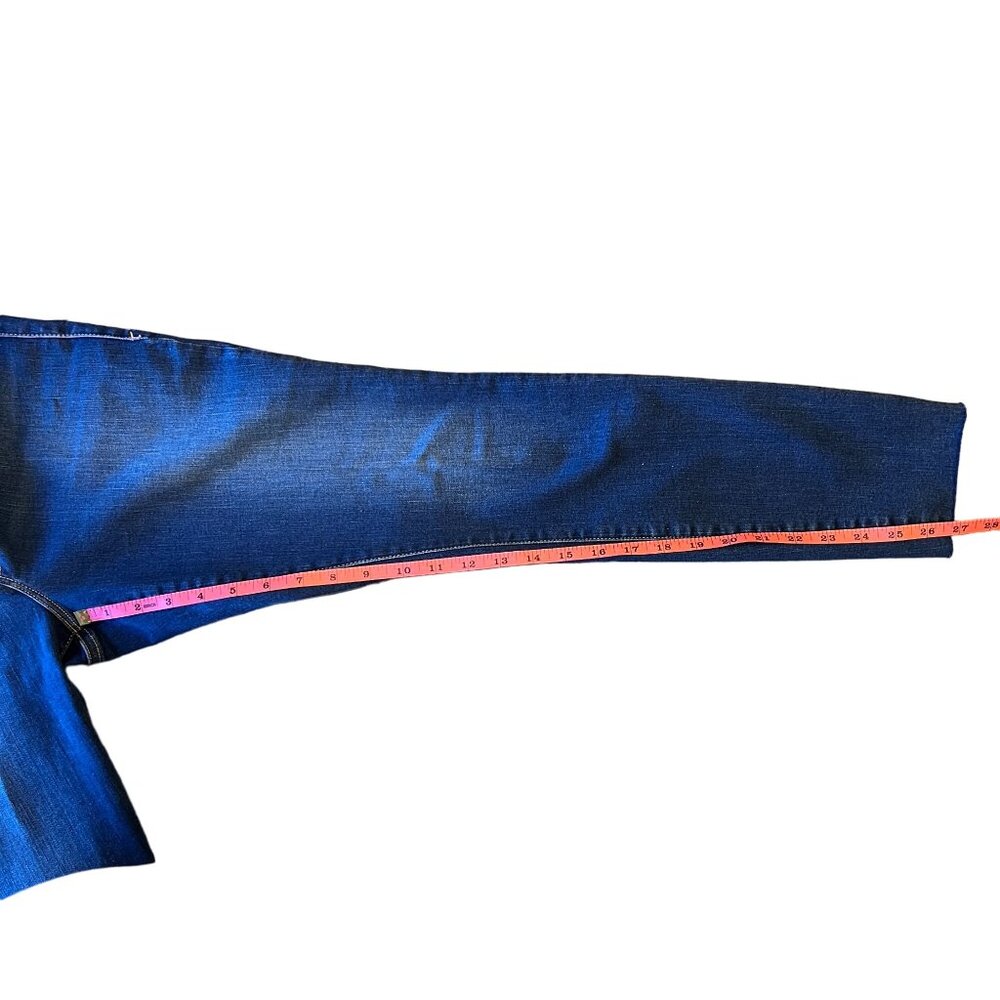 Good American Good Waist Raw Edge Skinny Jeans in Blue331 Size 10 - Picture 12 of 13